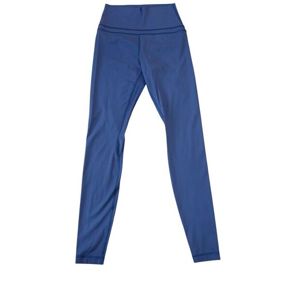 CRZ yoga navy double seam high rise full length leggings xs - Picture 1 of 8